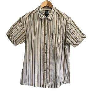 Kuhl Shirt Suncel Western Button‎ Up Striped Short Sleeve Outdoors Men's M EUC